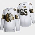 Wholesale Cheap Chicago Blackhawks #65 Andrew Shaw Men's Adidas White Golden Edition Limited Stitched NHL Jersey