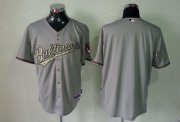 Wholesale Cheap Orioles Blank Grey USMC Cool Base Stitched MLB Jersey