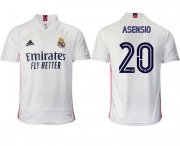 Wholesale Cheap Men 2020-2021 club Real Madrid home aaa version 20 white Soccer Jerseys