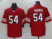 Wholesale Cheap Men San Francisco 49ers 54 Warner Red Nike Vapor Untouchable Limited 2021 NFL Jersey