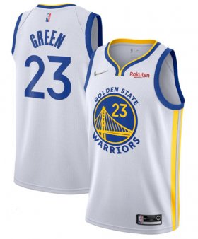 Wholesale Cheap Men\'s Golden State Warriors #23 Draymond Green 2022 White 75th Anniversary Stitched Jersey