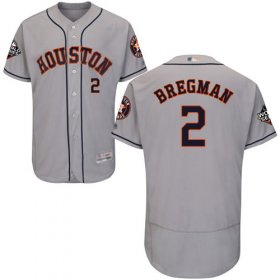 Wholesale Cheap Astros #2 Alex Bregman Grey Flexbase Authentic Collection 2019 World Series Bound Stitched MLB Jersey