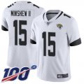 Wholesale Cheap Nike Jaguars #15 Gardner Minshew II White Men's Stitched NFL 100th Season Vapor Limited Jersey