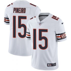 Wholesale Cheap Nike Bears #15 Eddy Pineiro White Men\'s Stitched NFL Vapor Untouchable Limited Jersey