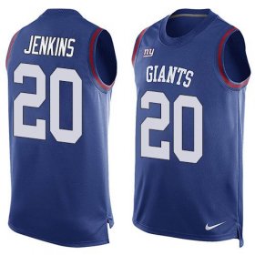 Wholesale Cheap Nike Giants #20 Janoris Jenkins Royal Blue Team Color Men\'s Stitched NFL Limited Tank Top Jersey
