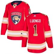 Wholesale Cheap Adidas Panthers #1 Roberto Luongo Red Home Authentic Drift Fashion Stitched NHL Jersey