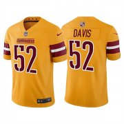 Wholesale Cheap Men's Washington Commanders #52 Jamin Davis Gold Vapor Untouchable Stitched Football Jersey
