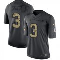 Wholesale Cheap Nike Panthers #3 Will Grier Black Men's Stitched NFL Limited 2016 Salute to Service Jersey
