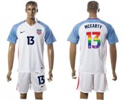 Wholesale Cheap USA #13 Mccarty White Rainbow Soccer Country Jersey