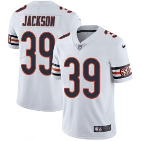 Wholesale Cheap Nike Bears #39 Eddie Jackson White Men\'s Stitched NFL Vapor Untouchable Limited Jersey