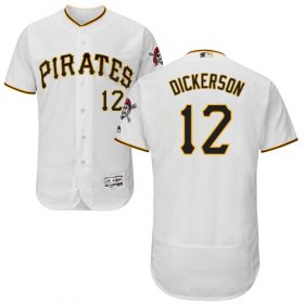 Wholesale Cheap Pirates #12 Corey Dickerson White Flexbase Authentic Collection Stitched MLB Jersey