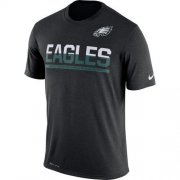 Wholesale Cheap Men's Philadelphia Eagles Nike Practice Legend Performance T-Shirt Black