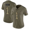 Wholesale Cheap Nike Titans #1 Warren Moon Olive/Camo Women's Stitched NFL Limited 2017 Salute to Service Jersey