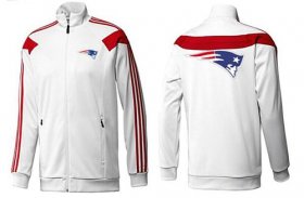 Wholesale Cheap NFL New England Patriots Team Logo Jacket White_1