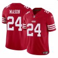 Cheap Men's San Francisco 49ers #24 Jordan Mason Red 2023 F.U.S.E. Football Stitched Jersey
