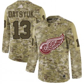 Wholesale Cheap Adidas Red Wings #13 Pavel Datsyuk Camo Authentic Stitched NHL Jersey
