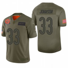 Wholesale Cheap Men\'s Chicago Bears #33 Jaylon Johnson Olive 2019 Salute to Service Limited Jersey