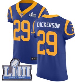 Wholesale Cheap Nike Rams #29 Eric Dickerson Royal Blue Alternate Super Bowl LIII Bound Men\'s Stitched NFL Vapor Untouchable Elite Jersey
