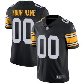 Wholesale Cheap Nike Pittsburgh Steelers Customized Black Alternate Stitched Vapor Untouchable Limited Men\'s NFL Jersey