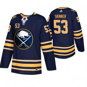 Wholesale Cheap Buffalo Sabres #53 Jeff Skinner Men\'s Navy 50th Anniversary Home Authentic Jersey