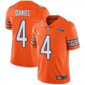 Wholesale Cheap Nike Bears #4 Chase Daniel Orange Men's 100th Season Stitched NFL Limited Rush Jersey