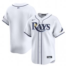 Cheap Men\'s Tampa Bay Rays Blank White Home Limited Stitched Baseball Jersey