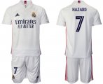Wholesale Cheap Men 2020-2021 club Real Madrid home 7 white Soccer Jerseys