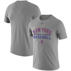 Wholesale Cheap New York Mets Nike Away Practice T-Shirt Heathered Gray