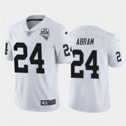 Wholesale Cheap Nike Las Vegas Raiders 24 Johnathan Abram White 2020 Inaugural Season Vapor Untouchable Limited Jersey