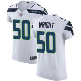Wholesale Cheap Nike Seahawks #50 K.J. Wright White Men\'s Stitched NFL Vapor Untouchable Elite Jersey