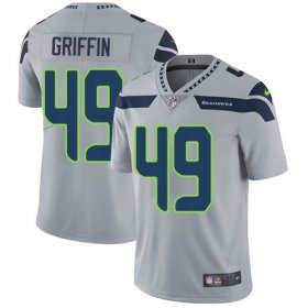 Wholesale Cheap Nike Seahawks #49 Shaquem Griffin Grey Alternate Men\'s Stitched NFL Vapor Untouchable Limited Jersey