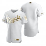 Wholesale Cheap Kansas City Royals Blank White Nike Men's Authentic Golden Edition MLB Jersey