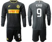 Wholesale Cheap Inter Milan #9 Icardi Third Long Sleeves Soccer Club Jersey
