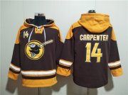 Wholesale Cheap Men's San Diego Padres #14 Matt Carpenter Brown Gold Ageless Must-Have Lace-Up Pullover Hoodie