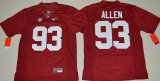Wholesale Cheap Men's Alabama Crimson Tide #93 Jonathan Allen Red Limited Stitched College Football Nike NCAA Jersey
