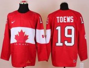 Wholesale Cheap Olympic 2014 CA. #19 Jonathan Toews Red Stitched NHL Jersey