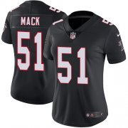Wholesale Cheap Nike Falcons #51 Alex Mack Black Alternate Women's Stitched NFL Vapor Untouchable Limited Jersey