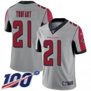 Wholesale Cheap Nike Falcons #21 Desmond Trufant Silver Men's Stitched NFL Limited Inverted Legend 100th Season Jersey
