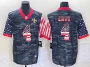 Wholesale Cheap Men's New Orleans Saints #4 Derek Carr USA Camo 2020 Salute To Service Stitched NFL Nike Limited Jersey