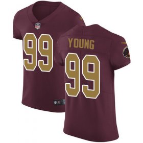 Wholesale Cheap Nike Redskins #99 Chase Young Burgundy Red Alternate Men\'s Stitched NFL New Elite Jersey