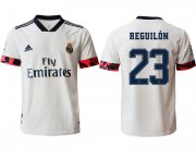 Wholesale Cheap Men 2020-2021 club Real Madrid home aaa version 23 white Soccer Jerseys2