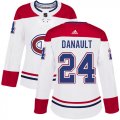 Wholesale Cheap Adidas Canadiens #24 Phillip Danault White Road Authentic Women's Stitched NHL Jersey