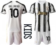 Wholesale Cheap Youth 2020-2021 club Juventus home 10 white Soccer Jerseys1