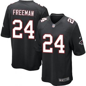 Wholesale Cheap Nike Falcons #24 Devonta Freeman Black Alternate Youth Stitched NFL Elite Jersey