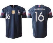 Wholesale Cheap France #16 Mandanda Home Thai Version Soccer Country Jersey