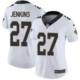 Wholesale Cheap Nike Saints #27 Malcolm Jenkins White Women\'s Stitched NFL Vapor Untouchable Limited Jersey