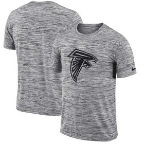 Wholesale Cheap Men\'s Atlanta Falcons Nike Heathered Black Sideline Legend Velocity Travel Performance T-Shirt