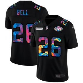 Cheap New York Jets #26 Le\'Veon Bell Men\'s Nike Multi-Color Black 2020 NFL Crucial Catch Vapor Untouchable Limited Jersey