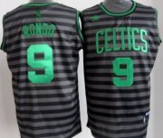 Wholesale Cheap Boston Celtics #9 Rajon Rondo Gray With Black Pinstripe Jersey