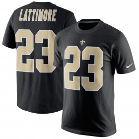 Wholesale Cheap New Orleans Saints #23 Marshon Lattimore Nike Player Pride Name & Number T-Shirt Black